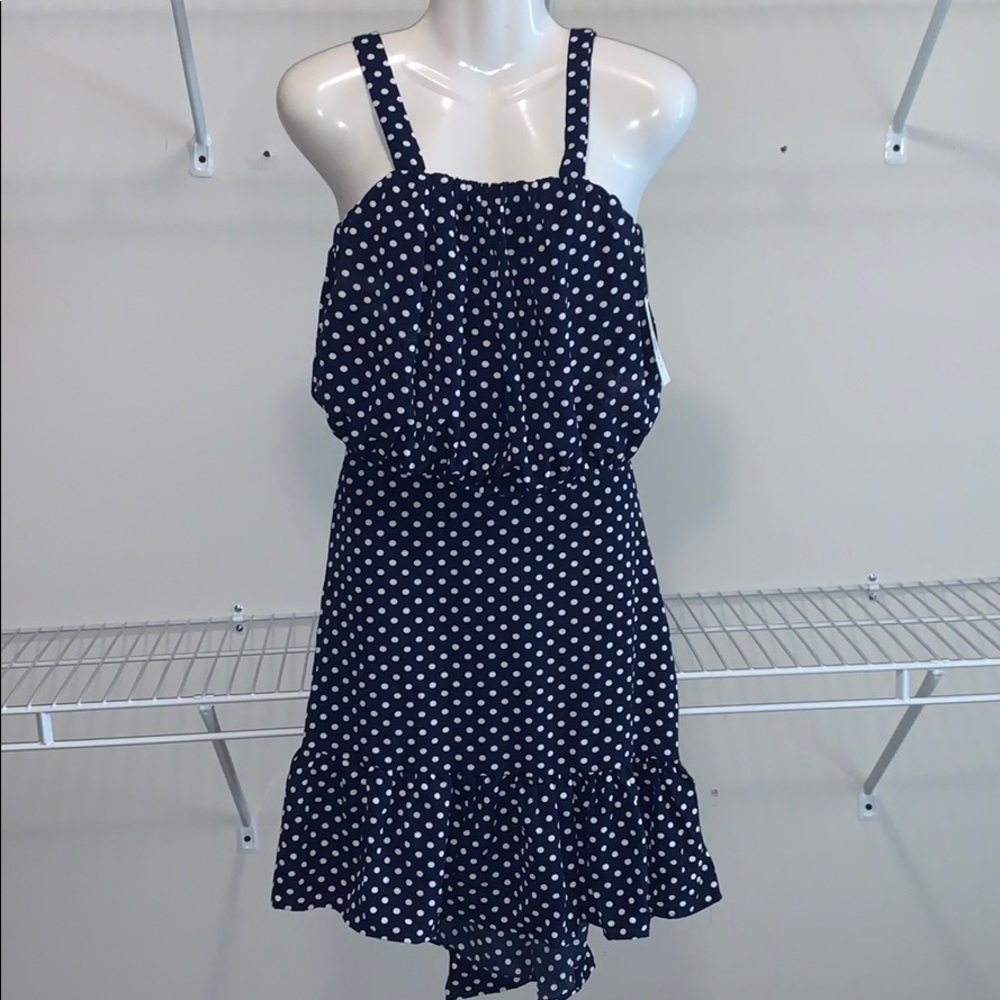 Polka dot skirt and crop top set